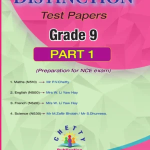 Grade 9 - Test Papers Part 1 - Distinction - Chetty