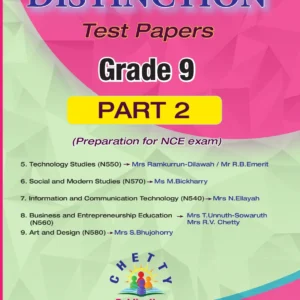 Grade 9 - Test Papers Part 2 (NCE)- Distinction - Chetty