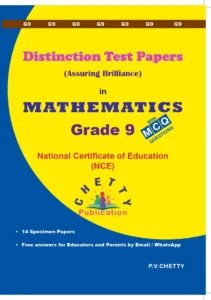Grade 9 - Mathematics (NCE) - Distinction - Chetty
