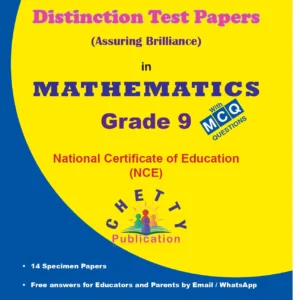 Grade 9 - Mathematics (NCE) - Distinction - Chetty