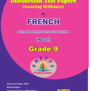 Grade 9 - French (NCE) - Distinction - Chetty