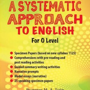 Grade 10 - A Systematic Approach To English - O Level - Jhungeer M. A. Tariq, Editions l'Ocean Indien
