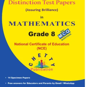 Grade 8 Maths Distintion Test papers